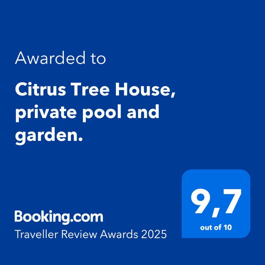 Citrus Tree House, Private Pool And Garden. Villa Angeja Eksteriør billede